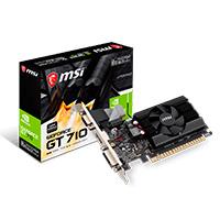 TARJETA DE VIDEO MSI NVIDIA GT710/PCIE X8 2.0/2GB DDR3/HDMI/VGA/DVI/1X VENTILADOR/BAJO PERFIL/GAMA BASICA TARJETA DE VIDEO MSI NVIDIA GT710/PCIE X8 2.0/2GB DDR3/HDMI/VGA/DVI/1X VENTILADOR/BAJO PERFIL/GAMA BASICA